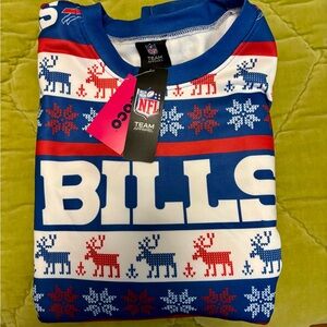 Buffalo Bills 47’ NFL Holiday Fan Wear Sweatshirt. NWT Size L